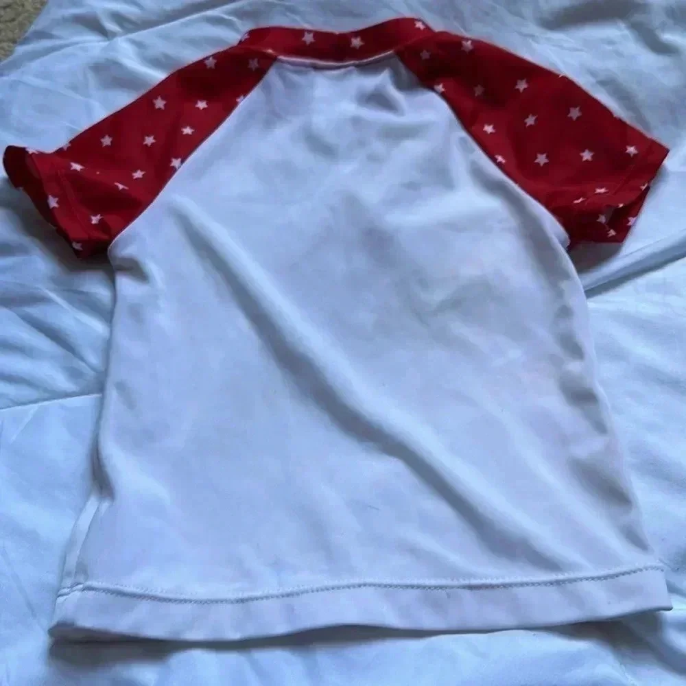 Gymboree 3T girls  Swim Shop 4th of July Rash Guard Set Ice CreamSwimsuit